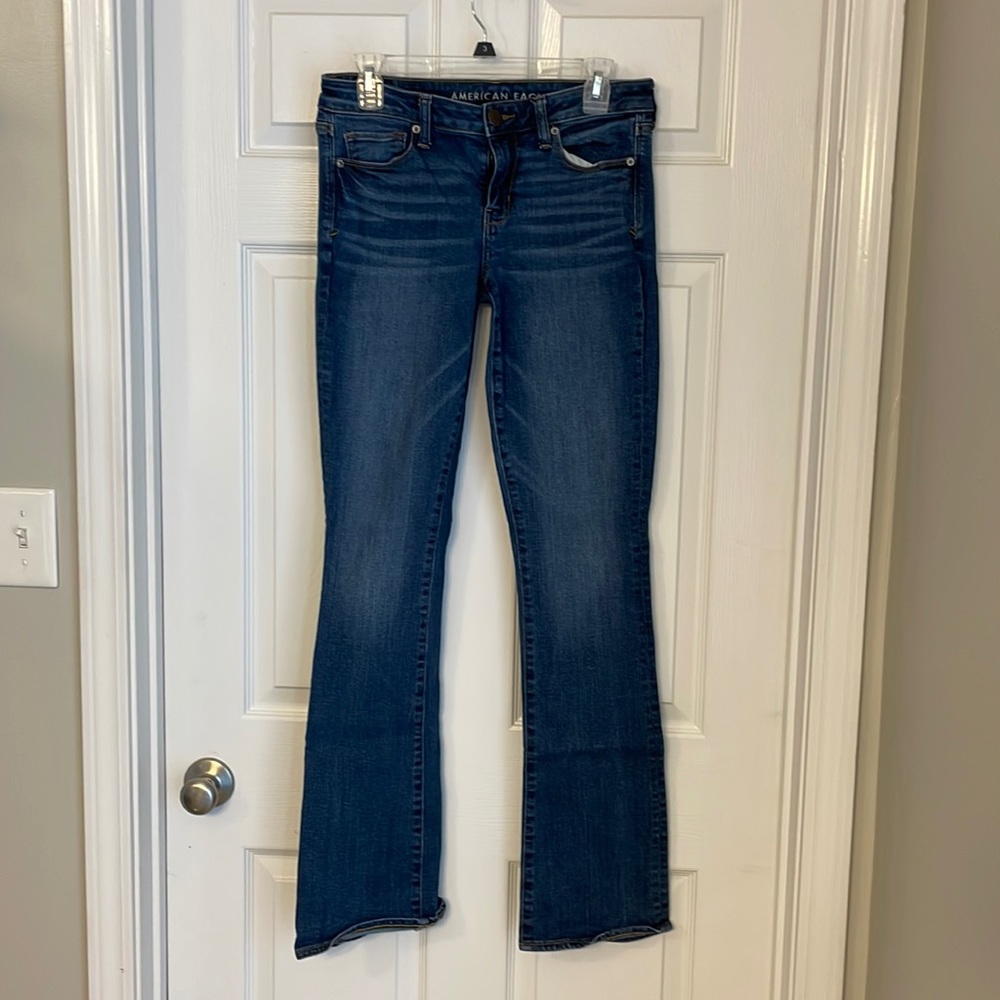 American Eagle Skinny Kick Jeans 8 X-Long